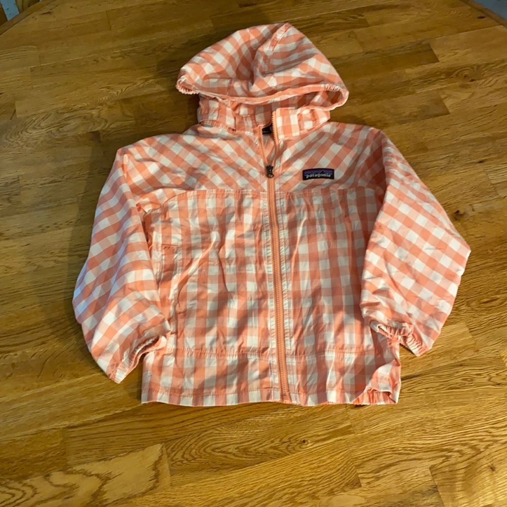 Patagonia Kids Raincoat - Pink Checkered
